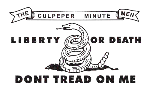 give me liberty or give me death - the flag says it all 'dont tread on me'