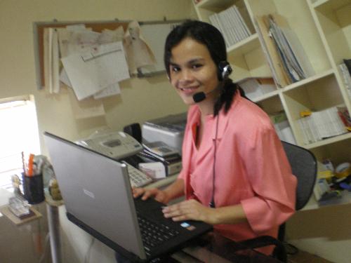 teaching online - me teaching English online