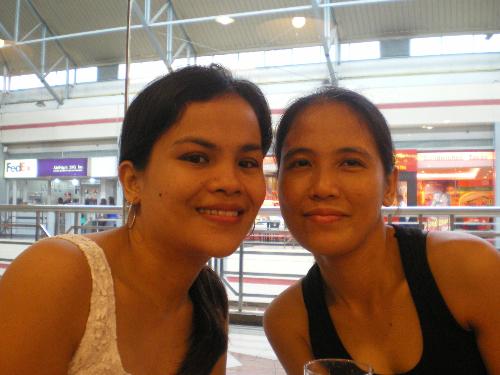me and Toni - Toni visiting the Philippines