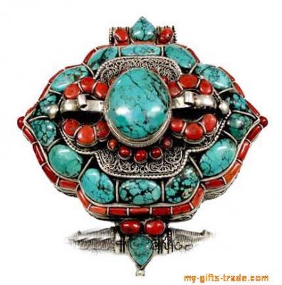 Tibetan Turquoise And Red Coral Jewelry - We Wholesale Tibetan Handmade Jewelry