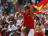 Sublime Nadal clinches Spanish victory - World No. 1 Rafael Nadal turned in a virtuoso performance to defeat American Andy Roddick 6-4 6-0 6-4 to secure Spain’s place in the 2008 Davis Cup by BNP Paribas Final.