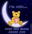 Teddy Bear - Little loving teddy bear on the moon.