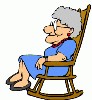 old lady in the rocking chair - older lady in the rocking chair