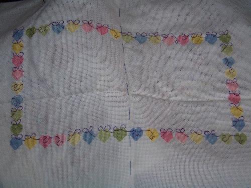 Cross stitch picture that I am making for the new  - I did this by changing the pattern around.