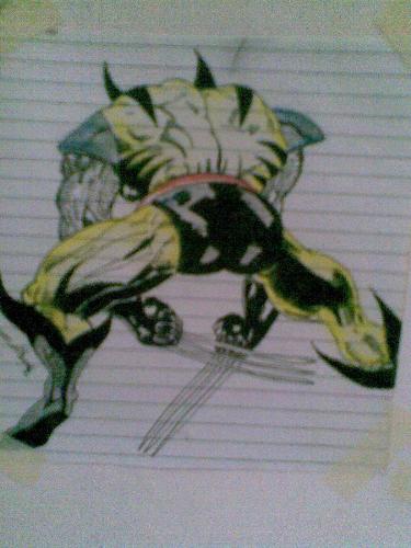 Another wolverine - I'm guessing boring lectures=creative drawings? HEhehehehe