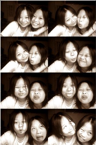 my sister and i  - my sis and i did it together, and i think we looked really happy, so i would like to share with all of you... hope you enjoy it...