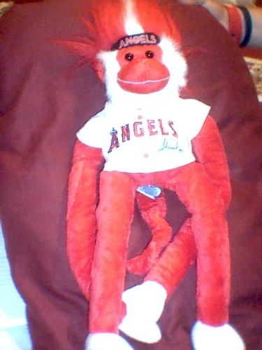 Rally Monkey signed by John Lackey - A rally monkey signed by John Lackey. He was awesome about it