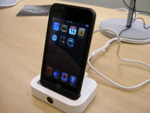 iPod touch - The iPod touch is an iPod portable media player designed and marketed by Apple Inc. The device, which features a Multi-Touch interface, was unveiled to the general public on September 5, 2007 as part of an event dubbed 'The Beat Goes On', - an event which featured the introduction of Cover Flow to the iPod line. The iPod touch uses 8 or 16 GB of flash memory, costing US$299 and US$399 respectively. It also has Wi-Fi and includes Safari, Apple's web browser. The iPod touch is the first generation of the iPod line to include wireless access to the iTunes Store. The iPod touch also has the capability to detect the current and last 10 songs playing in a Starbucks café within the vicinity of the device, and offers the user the opportunity to download the tracks in the iTunes music store. This feature will slowly be offered in limited markets. There are currently no plans to expand into international Starbucks stores.    - answers.com