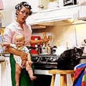 housewife - housewife in the kitchen