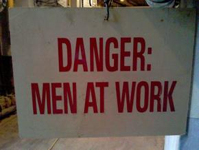 my title - men at work!!