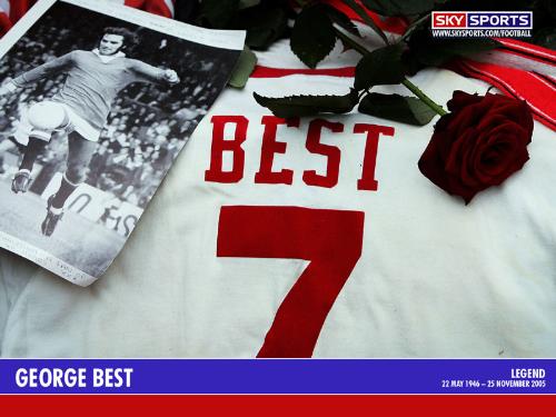 The Best Number! - Georgie Best's no. 7 jersey - a number he and his followers made famous.