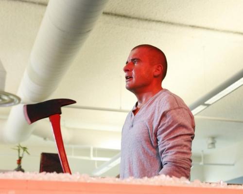 Lincoln Burrows/Dominic Purcell - Falsely accused of the murder of Terrence Steadman and sentenced to death for the crime. He evaded authorities after escaping from prison and has been exonerated of all charges. Currently free, he has successfully assisted Michael and James Whistler to break out of Sona. As of Season 4, he is now part of Self's covert 'A-Team' assembled to bring down The Company.