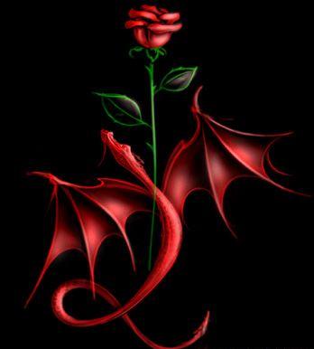 Dragon Rose - A beautiful rose with dragon wings