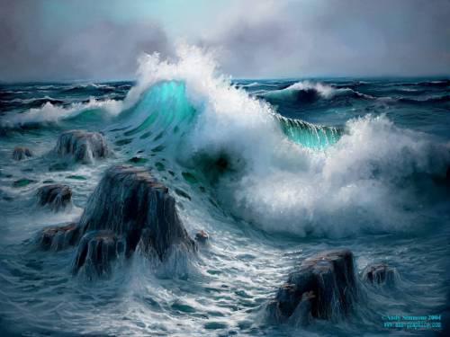 Ocean - A stormy night on the ocean