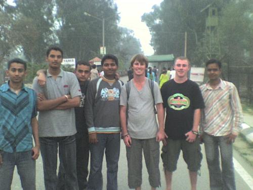Amritsar trip - In amritsar,me at the right in the lining shirt.