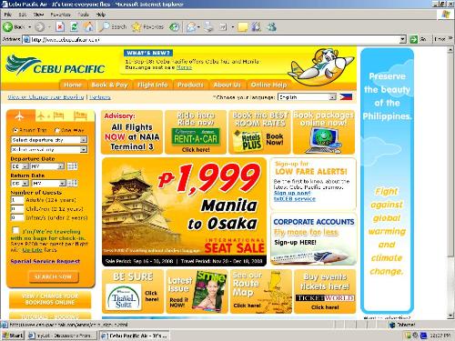 Ceb Pac Website - Cebu pacific (5J) website