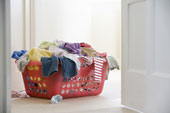Laundry Basket - Laundry basket full of laundry