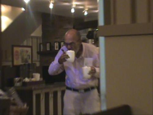 Double Fisted Coffee Drinker?  - Here's my husband bringing us some mocha lattes at The Second cup. I thought this picture was just adorable when I saw it.