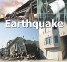 earth quake  - quakes destroying mammoth architecture... buildings crumbling under their pressure like deck of cards...
