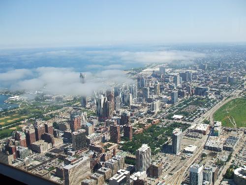 View from Sears tower - This is a view from the Sears tower that we took this summer on a visit there.