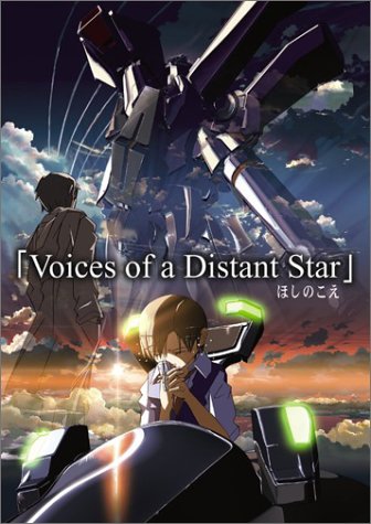 Voices of a Distant Star - Makoto Shinkai's animated science fiction film Voices of a Distant Star concerns a fighter pilot who travels into space to fight in an alien war. Mikako braves death in battle while her great love Noboru stays on earth. Their only communication is text-messages. Due to the theory of relativity, Noboru ages years at a time between visits from Mikako, while she ages just days or weeks at a time. ~ Perry Seibert, All Movie Guide    - answers.com
