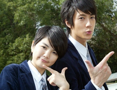Ella and wu chun - during the filming of the MV 'my personal angel' by tank