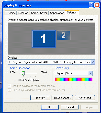 Monitor Settings - Check your settings. They control what you see on the monitor.