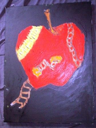apple road - drawing on a long day
