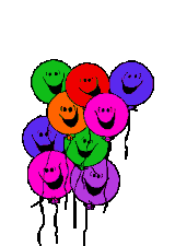 Balloons - Smiling balloons all colours, gif