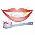 Dazzling Smile - Dazzling smile and her friend, the toothbrush