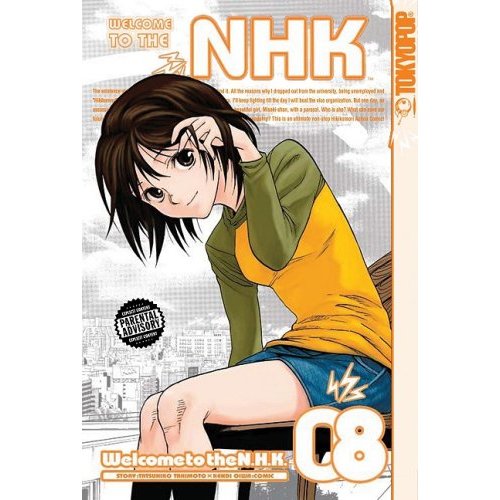Welcome to the N.H.K. Vol 8 - Final Chapter of Welcome to the N.H.K. manga series.. Misaki Nakahara seated in casual wear.. at the park?