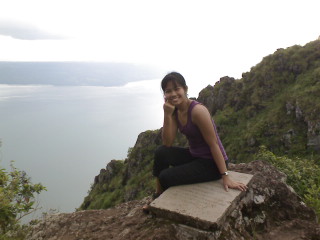 personal - me resting beside a cliff