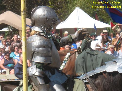 Knight - Prepared for a live jousting even at the  Minnesota renassiance Festival August 30th, 2008.