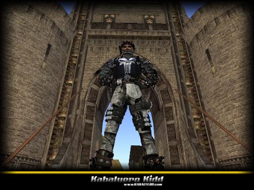 Outside the Gate - My avatar outside a gate or maybe under it.