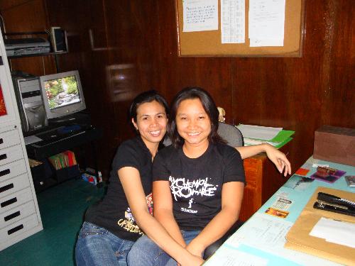 melai and esmie - my sisterettes at the office