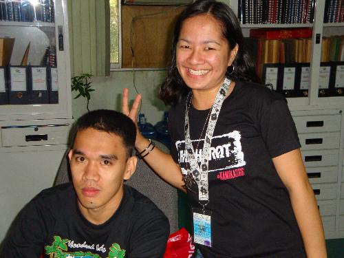 harim and me - my friend and officemate harim with me