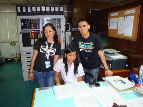 at the office - me, the OJT and harim