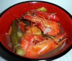 Shrimp Sinigang - A bowl of shrimp sinigang..