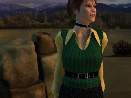 Frontier Woman - A lovely 3d frontier woman.