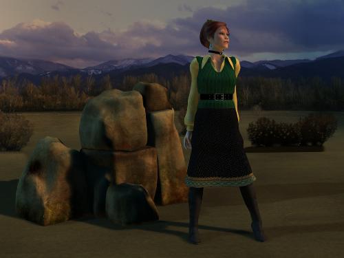 Frontier Woman - A scenic frontier render.