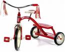 some things are just priceless - Picture of a brand new red tricycle against a white background