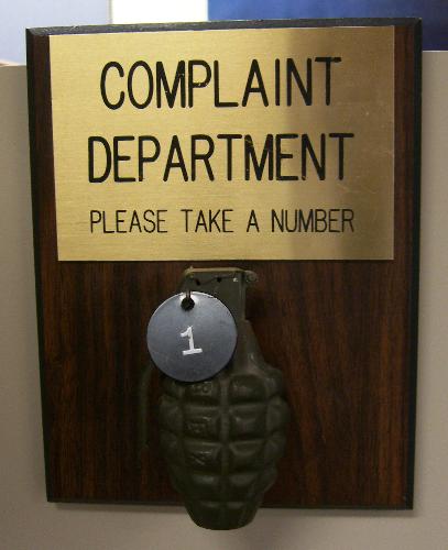 complaint Dept - Take ur No.