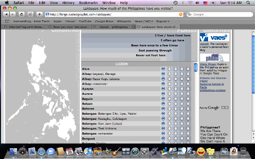 lakbay map - the online quiz that reveals your familiarity with your country.