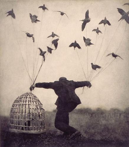 fly away from here - i have always loved nostalgic photos..this one is just awesome..its very precious..it somehow tells me to go out, be free, and face the world without fear or hesitation..you have your spirit to guide you and the universe to help you..