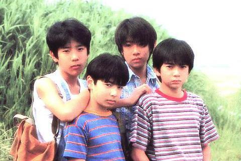 Japanese actors - nino, toma, aiba, and jun when they were gradeschoolers