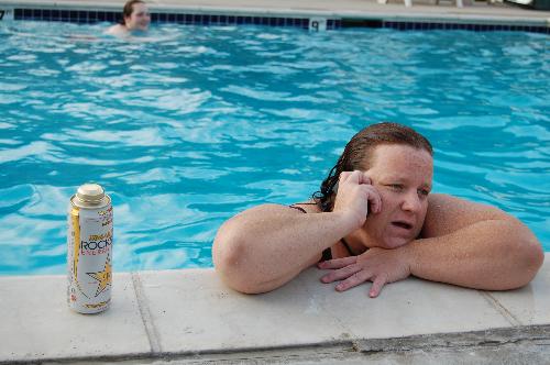 Pool Time - A nice relaxing dip in the water. Chatting on the phone and drinking a rockstar. Ahh this is the life.