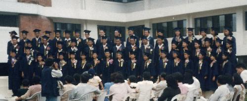 HS batch pictures - during our graduation, singing our very own HS graduation song