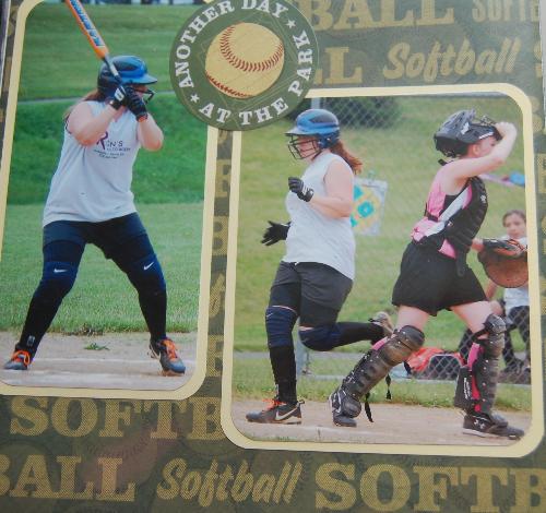 softball layout - layout I did for a girls softball team