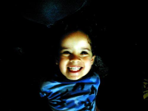 I like this one - looks like he's coming out of a darken tube..lol