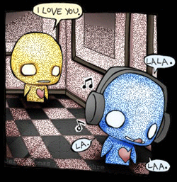 i love you - it hurts to say i love you to the one you truly love only to find out he/she is not even listening... :-(